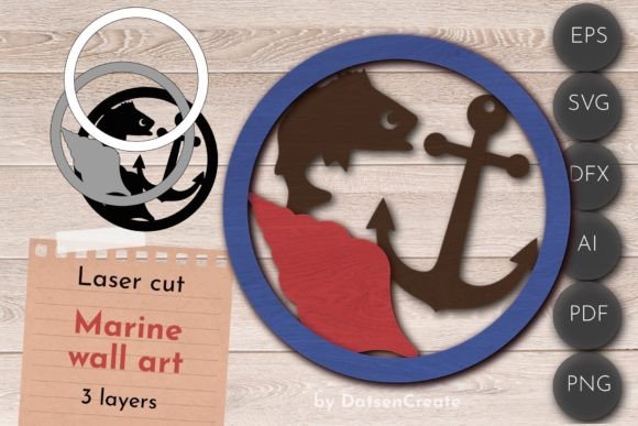 Crafting Coastal Ambiance with 3D Layered Fishing Wall Art and Sea Signs