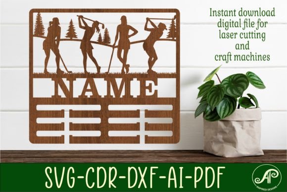 Creating Custom Golf Female Medal Holders with Laser Cut SVG Files