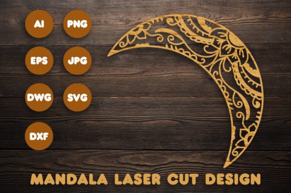 Elevate Your Craft Projects with 3D Moon Mandala SVG Files for Cricut and Laser Cutters