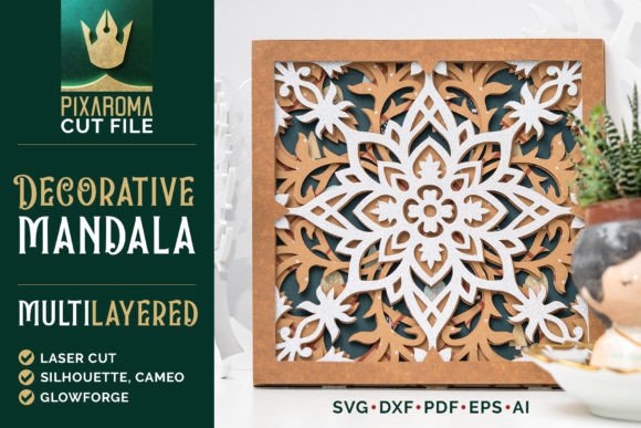 Elevate Your Space with a Decorative Mandala 3D Layered SVG Cut Design