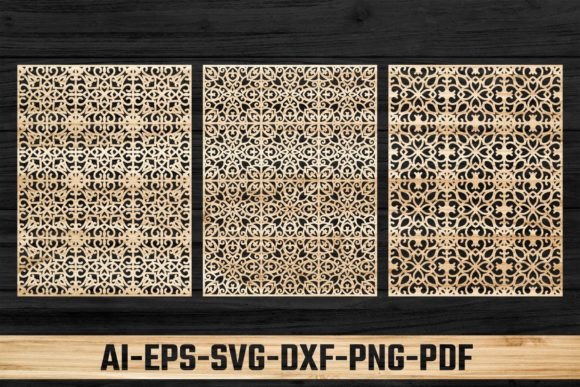 Elevate Your Space with Laser Cut Ornamental Panel Template 03