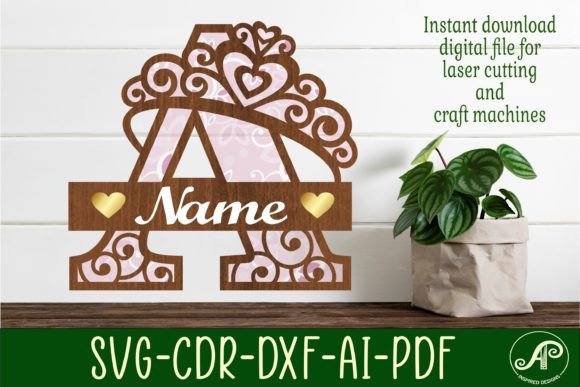 Elevating Custom Signage with the Crown Capital Monogram Letter A SVG