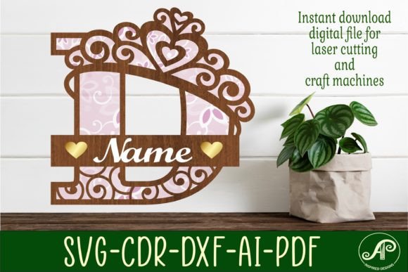 Elevating Personalization with the Crown Capital Monogram Letter D SVG