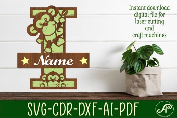 Evaluating the Monkey Capital Monogram Letter I SVG for Precision Laser Projects