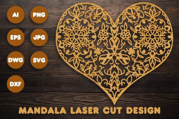 Mastering 3D Heart Mandala SVG Files for Cricut and Laser Cutting