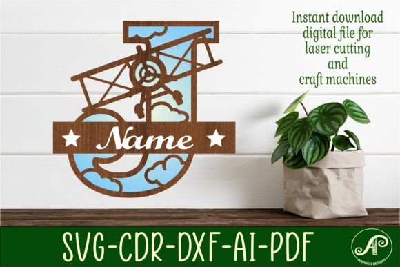 Mastering the Plane Capital Monogram Letter J SVG Cut for Professional Laser Projects