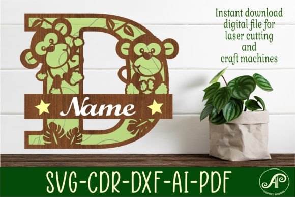 Monkey Capital Monogram Letter D SVG: A Pro's Guide