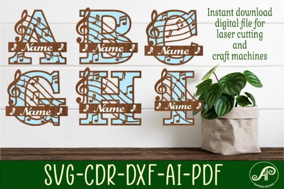 Music Monogram Letter Bundle Name Signs: A Practical Guide for Laser Crafters