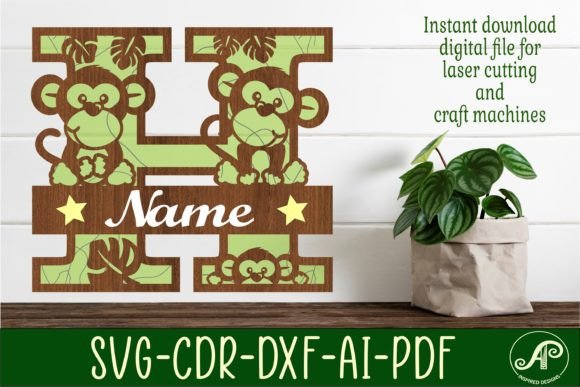 Unlocking Precision: A Guide to the Monkey Capital Monogram Letter H SVG for Laser Cutting