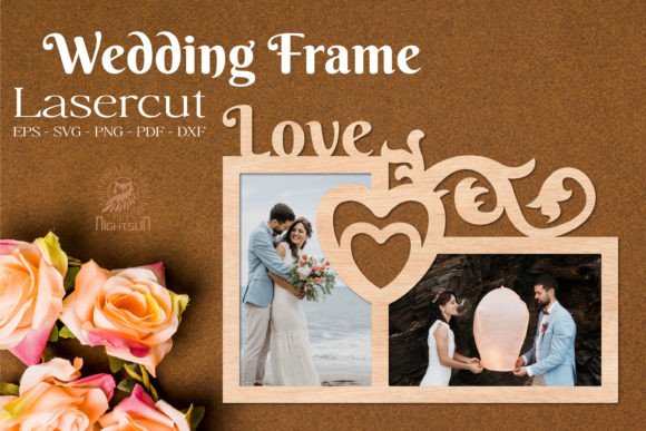 Wedding Frame Love LaserCut SVG Design Guide